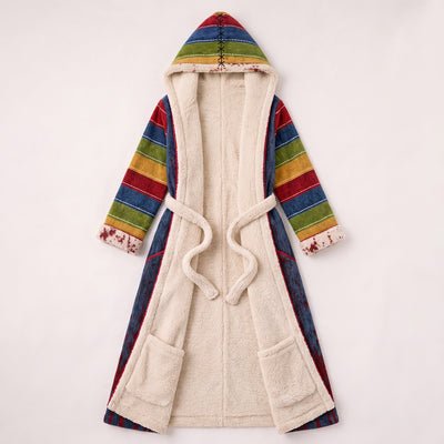 Chucky Heated Robe laid out open showing sherpa lining