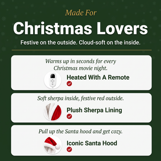 Made for Christmas lovers - robe features